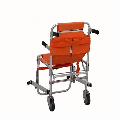 Lekkie Aluminiowe Krzesło ewakuacyjne w kolorze pomarańczowym dla bezpieczeństwa Standardowy Żaden