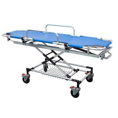 Błękitne aluminium ze stopu awaryjnego Ambulans Łóżko dla pierwszej pomocy