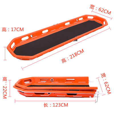 Orange Rescue Basket Stretcher Pierwsza pomoc składany Stokes Basket OEM